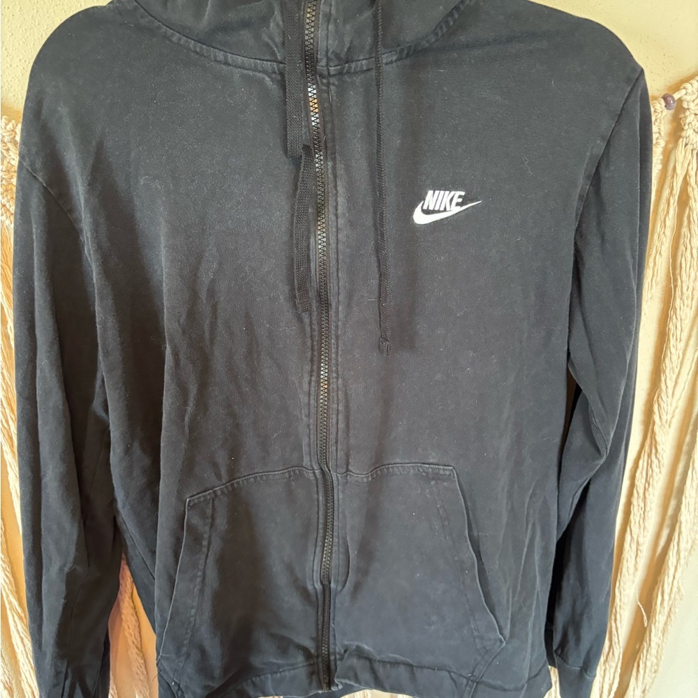 Nike Black Zip-Up Hoodie
